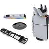 XBERSTAR Kit caricabatterie con maniglia PS5 per PS5 Slim Ventole di raffreddamento verticale Controller stazione di ricarica per PlayStation 5 Slim Console Accessori (caricatore maniglia + ventola di