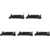 Generic 5 pezzi di supporto universale per dock console NS2 con slot per schede, supporto di stoccaggio inclinato e piatto, risparmio di spazio, base orizzontale per console Swtch 2/OLED