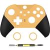 AARONMEI Kit di riparazione per guscio sostitutivo compatibile con Xbox One Elite Series 2 Elite 2 Core 1797W, inclusi anelli decorativi per joystick (giallo)