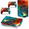 PDURMBUAB Nessuna Schiuma Nessuna Bolla Decal Skin Per PS 5 Disk Edition Console 2 Controller Vinile Cover Wraps Per PS5 Disc Version 41509