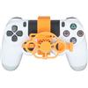 Generico Mini 3D printing Steering Wheel for PS4 Game Controller Auxiliary Racing Steering Wheel Replacement Accessories (Tempered)