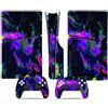 YLMKMVLCZC Pelle Decalcomania Per PS5 Slim Skin Disc Edition Console E Controller Vinyl Cover Skins Wraps Resistente Ai Graffi Compatibile No Shrinkage Forte Adesione 35743 Avvolgimento Della Pelle