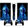 YLMKMVLCZC Pelle Decalcomania Per PS5 Slim Skin Digital Edition Console E Controller Vinyl Cover Skins Wraps Resistente Ai Graffi Compatibile Con 67743 Avvolgimento Della Pelle