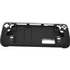 Eminchu Custodia con Cavalletto a Prova di Impronte Digitali per Steam Deck, Copertura Protettiva Antiurto per Accessorio Console di Gioco Steam Deck, Protezione per Palmari PC (BLACK)