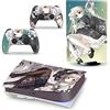 GALSOR Protettivo Pelle Decalcomanie Anime Console Per PS5 Disk Edition 2 Controller Pellicola Vinile Avvolge, Durevole, Resistente Graffi 33974 Senza Bolle E Senza Residui