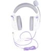 Sxhlseller Cuffie da Gioco con Surround HiFi 7.1 con Microfono a Cancellazione di Rumore Cuffie Leggere Sopra l'orecchio per gli Appassionati di Giochi ABS PC (WHITE)