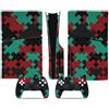 LNMLRBXEXZ Compatibile Con Adesivi Skin Per PS5 Slim Skin Disc Edition & Digital Console E Controller Vinyl Cover Skins Wraps Resistente Ai Graffi, Compatibile Con 65507 Avvolgimento(Disc Version)