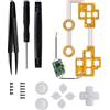 DAGIJIRD 1 Set Multi-colori Luminated Dpad Thumbstick Viso Pulsanti LED Kit Accessori di Ricambio per PS4 Controller