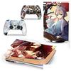PDURMBUAB Nessuna Schiuma Nessuna Bolla Decal Skin Per PS 5 Disk Edition Console 2 Controller Vinile Cover Wraps Per PS5 Disc Version 48107