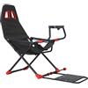 Generic Simulatore di volante da corsa con supporto regolabile per volante e sedile ergonomico per gaming, design pieghevole per Xbox, PS4 e PC