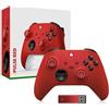 Generico Per il controller Gamepad per PC con ricevitore wireless 2.4G, impugnatura Rocker Gaming anti-scivolo, per console Xbox, Windows e accessori Gamepad per PC (rosso)