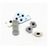 Perfect Part Pulsanti in gomma conduttiva in silicone per controller lato destro per parti di ricambio WII (4 in 1)