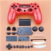 Perfect Part Alloggiamento completo con pulsanti per controller wireless Sony Playstation 4 PS4 JDM-011 JDM-001 (rosso)