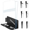 Generico Supporto a parete per console di gioco per PS5 Pro/Slim, supporto a parete di design salvaspazio Organizzatore per console a parete (Nero)