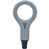 Generico Adattatore for testina di ricambio for massaggiatore fasciale, in silicone morbido al tatto, testina massaggiante con anello vibrante for massaggiatore portatile(GRAY_31MM)