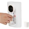 CEIEVER - Dispenser automatico per collutorio per il bagno, senza contatto con tazza magnetica, dispenser a parete per bambini e adulti (bianco)