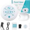 Kouamor Spa portatile per i piedi, spa ionica per i piedi disintossicante, macchina per la disintossicazione dei piedi, massaggiatore spa per i piedi (dispositivo spa per i piedi + vasca da massaggio ai