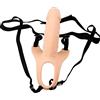 GAGALU Strap-on cavo da 17 cm con indossabile, fetish fantasy, imbracatura per adulti, giocattolo sessuale per coppie, donne, lesbiche, vibratore in silicone (Carne, L)
