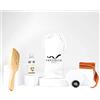 Cosm'Ethics Kit completo lisciatura naturale senza calore con un Kardoune autentico 5M, olio di cocco biologico da 60 ml, spazzola per capelli in legno naturale, elastico anti-rottura, spina tutoriale
