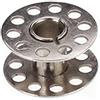 Angoily Metal Avvolgitori per Macchine da Cucire Domestiche, 10 Pezzi, Argento Intaglio Centrale, Accessori per Macchina da Cucire