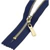 Poyuad 3# 5 Pezzi 15/18/20/25/30cm Cerniera in Metallo Chiusura Lampo Chiusa per Vestiti Jeans Tasca Borsa Portafoglio Accessori di Riparazione Fai da Te,5 pezzi-25 cm