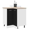 vidaXL Armadio pensile Rovere Nero 75,5 x 75,5 x 80,5 cm, Armadio da cucina moderno, design rettangolare, ampio spazio, materiali resistenti, stile contemporaneo, per l'organizzazione in