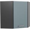 Vicco Mobile angolare da cucina R-Line, Grigio-blu, 57 cm, per la libera combinazione all'interno di sistemi cucina modulari
