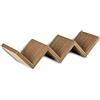 BAKAJI Libreria Mensole da Parete Moderna Design Zig Zag Mensola Scaffale in Legno Melaminico Dimensione 59 x 12 x 12 cm (Legno Naturale)