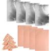 Generico Fogli Metallici ad Embossing - 8 Pezzi In Alluminio Spessore 0.07mm - Fogli per Stampa a Caldo e Impressa Ideali per Fai Da Te e Creazioni,per Decorazioni Casa Natale Compleanno Festività Incisione St