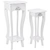 Bizzotto Set 2 Porta Lampada Blanc