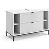 Vicco Mobile sottolavabo per bagno Eliza, Bianco, 100 x 63 cm Con 2 cassetti estraibili, per il montaggio sotto il lavandino e combinabile con la serie Eliza