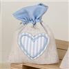 Doni Bomboniere 12pz SACCHETTINO PORTACONFETTI Cuore Celeste Bimbo Battesimo Evento Nascita CONFETTA SEGNAPOSTO Fai da Te Originale Confetti Kit Elegante Azzurro Maschio Bambino ADDOBBO Decorazione