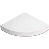 Kasahome Mensola Angolare MDF Mensola da Parete Scaffale Pensili a Scomparsa Arredamento 24x24 cm
