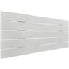 DHOME Testiera in Legno Riciclato MDF Orizzontale in Stile Pallet Letto in Pallet Pallet Incluso (80cm, Solido Bianco)
