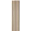 ATMOSPHERA CREATEUR D'INTERIEUR Atmosphera Interior Designer - Panel Decorativo de Lamas de Madera - 240x60cm - Beige sobre Fondo Negro - Reducción de ruido - Entrada, dormitorio, salón