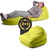 Avalon - Pouf Chaise Longue da Esterno Pieghevole Double Jive, Poltrona Sacco Letto Comodo e Impermeabile, Perfetto da Giardino, Arredo Piscina, Design Moderno, Made in Italy(75x180cm-Verde Acido)