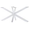 CLP Gambe del tavolo Hardwick I Guide per tavoli fai da te con altezza di 71 cm, Colore:bianco, Dimensione:150x78x71 cm