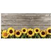 PENSIERI DELICATI Passatoia 52x100 cm, Realizzata in Cotone e PVC, Made in Italy, Passatoia Lavabile In Lavatrice A 40°, Fantasia Girasole