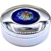 LE GEMME DI VENEZIA Scatola PORTAPILLOLE Argento 925 con MURRINE Coperchio in Vetro di Murano Made in Italia (Blu Multy)