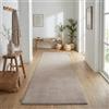Jimri Tappeto passatoia a pelo corto, di alta qualità, per casa, ufficio, cucina, ingresso, corridoio, soggiorno, lavabile in lavatrice, tappeto antiscivolo, lavabile (Beige, 80 x 250 cm)