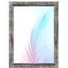 Duisburger-Rahmen24 Cornice per foto DR35, 38 x 53 cm (blu argento dorato), 35 mm di larghezza con cornice in legno MDF antiriflesso e pannello posteriore stabile e ganci