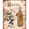 Moritz Targa decorativa in metallo con olio d'oliva, idea regalo in metallo, design vintage