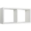 MODULARREDO | MORGANA MAXI Mensola da Muro, Libreria Sospesa, Libreria da Parete, Scaffale da Parete, Rovere Sbiancato, 70x35 p23.7 cm - Made in Italy