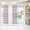 Bestlivings - Tenda a pannello Elena, a righe, confezione da 3 pezzi, 60 x 260 cm (L x A)