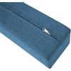 AQIGR Riempitrice per letto lungo per chiudere lo spazio tra la testiera della parete o la pedana per letto singolo/matrimoniale/king size, con coperchio rimovibile(Blue,160x10x25cm)