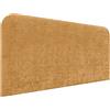 DHOME Testiera Imbottita Liscia Curva in Lana Ecologica Premium Altezza 70cm da Parete Testiere Acustiche Fonoassorbenti per Letto Camera da Letto (Senape, 150cm)
