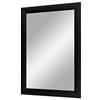 Duisburger-Rahmen24 Flex 35 - Specchio da Parete 60x90 cm con Cornice (Nero Opaco), Specchio su Misura con Striscia di Legno MDF da 35 mm di Larghezza e Parete Posteriore Robusta con Ganci