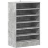 vidaXL Scarpiera Grigio Cemento 60x35x92 cm in Truciolato