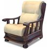 ALFASOFA Divano mod. PAVAROTTI Struttura in legno di faggio massello, Colore Arte Povera,disponibile nelle versioni 3 posti, 2 posti, poltrona. (Tessuto Acacia - Colore 1(beige chiaro), poltrona)