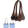 Generico Manici per O Bag in Pelle PU Morbida e Resistente - Sottili e Lunghi, Confortevoli da Tenere a Mano, Compatibili con Tutti i Modelli O Bag, Accessorio Perfetto per Ricambio (A, 51CM)